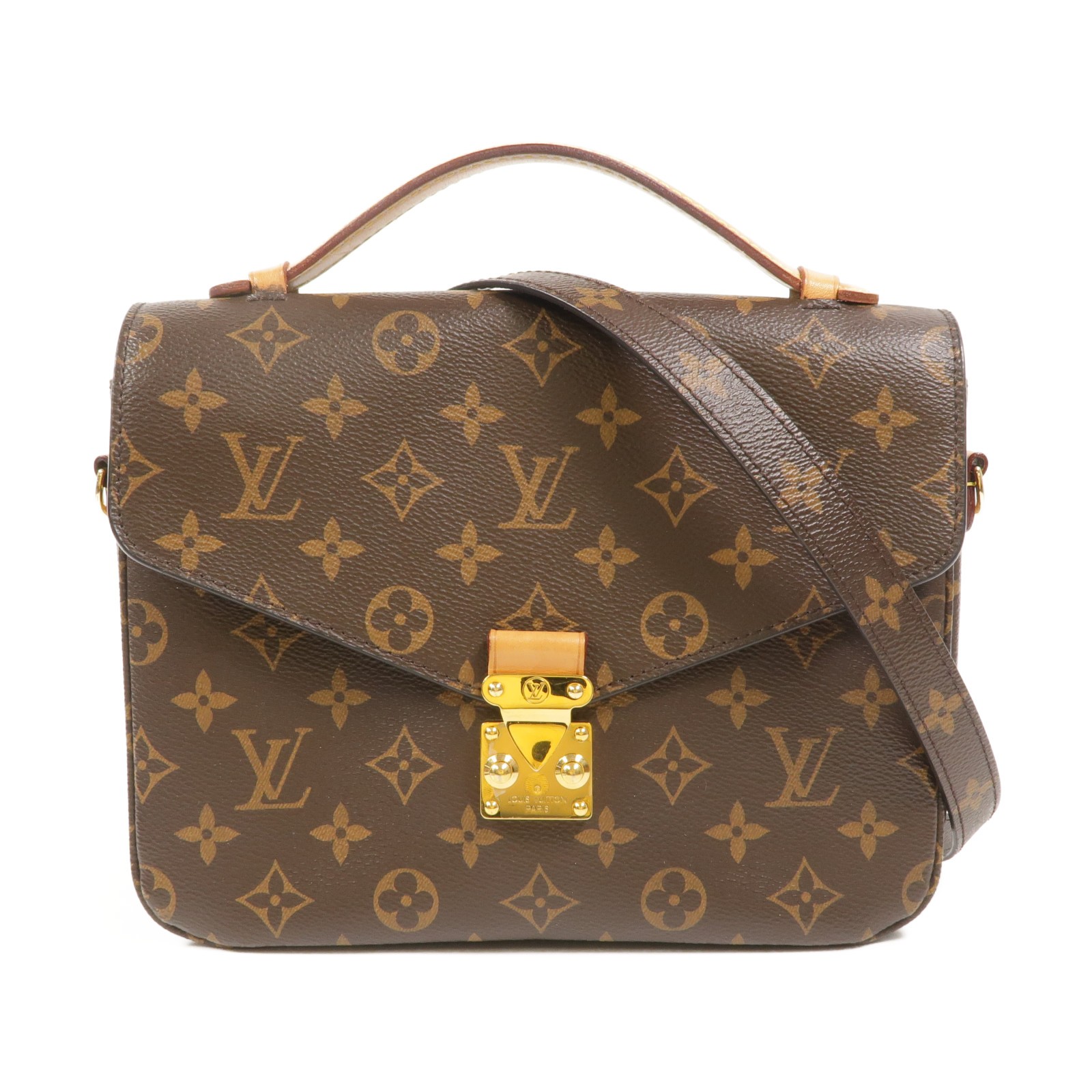 LOUIS VUITTON LV GHW Pochette Metis MM 2 Way Shoulder Bag M44875 Monogram Brown