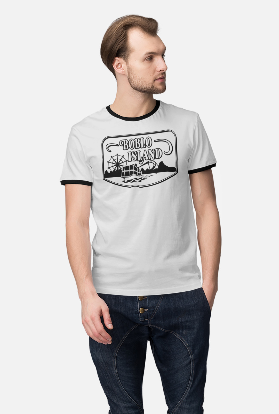 Boblo Island Michigan HQ Ringer T-shirt Size Small to 3X-Large Nostalgia Detroit