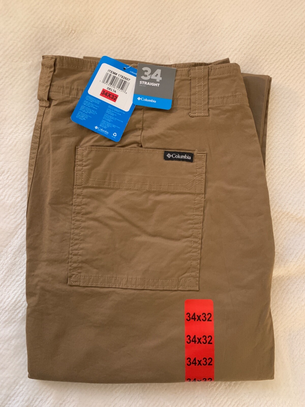 Columbia Men’s Straight Droite Pant Utility Side Pocket Choose Size & Color