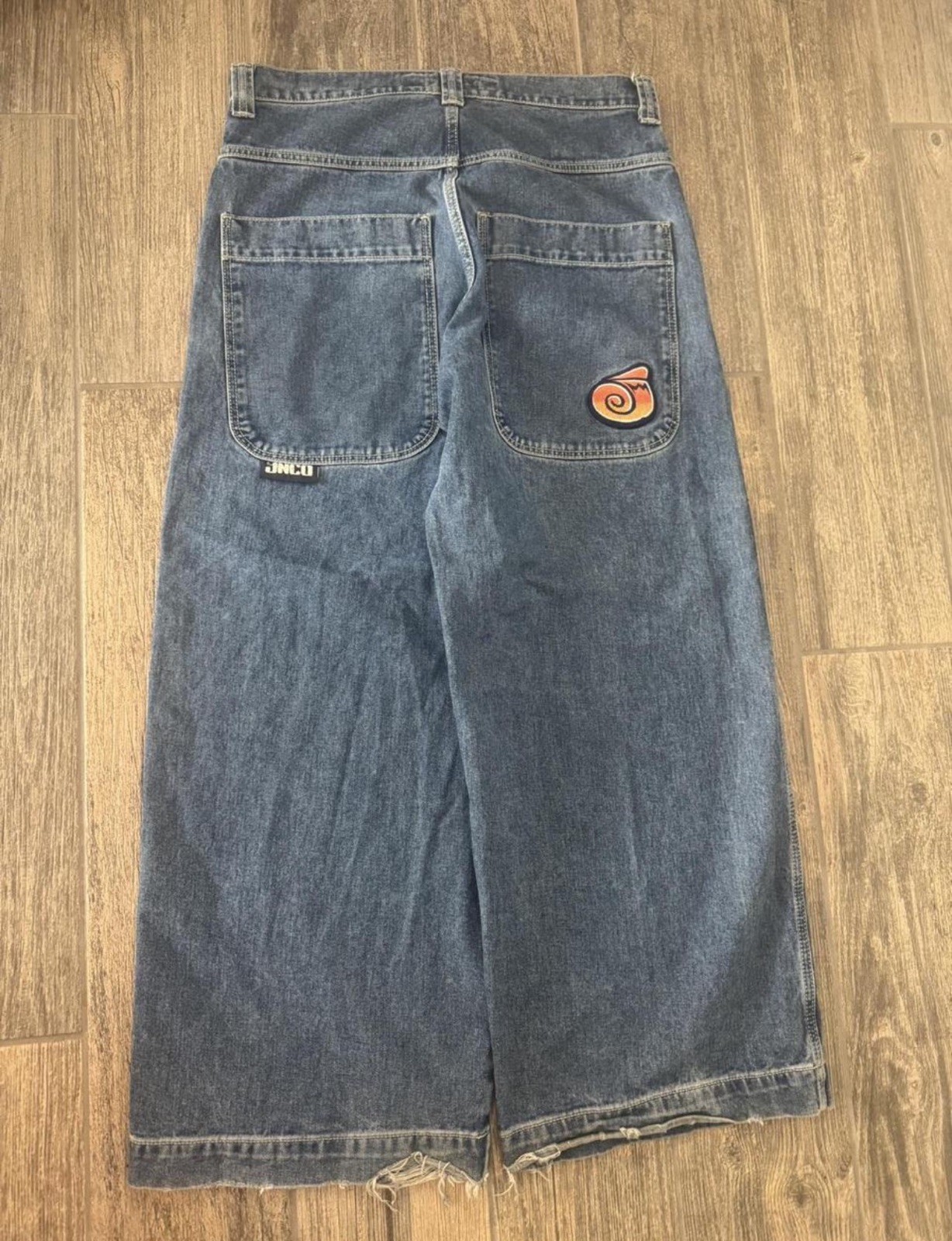 JNCO Jeans Mens 34X32 Fit 36×30 Baggy Blue Twin Cannon 26″ Wide Leg Vintage Y2K