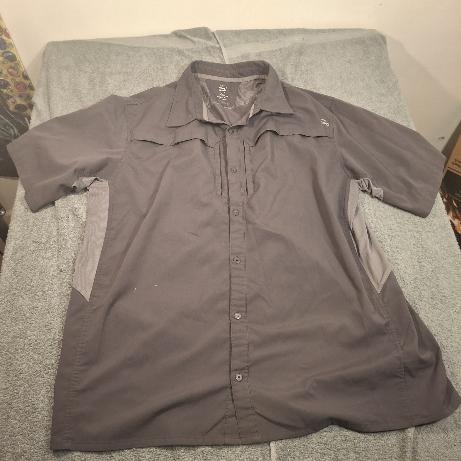 Grau 2XL Cabela’s XPG Mens Short Sleeve Outdoor Performance Shirt Lightweight