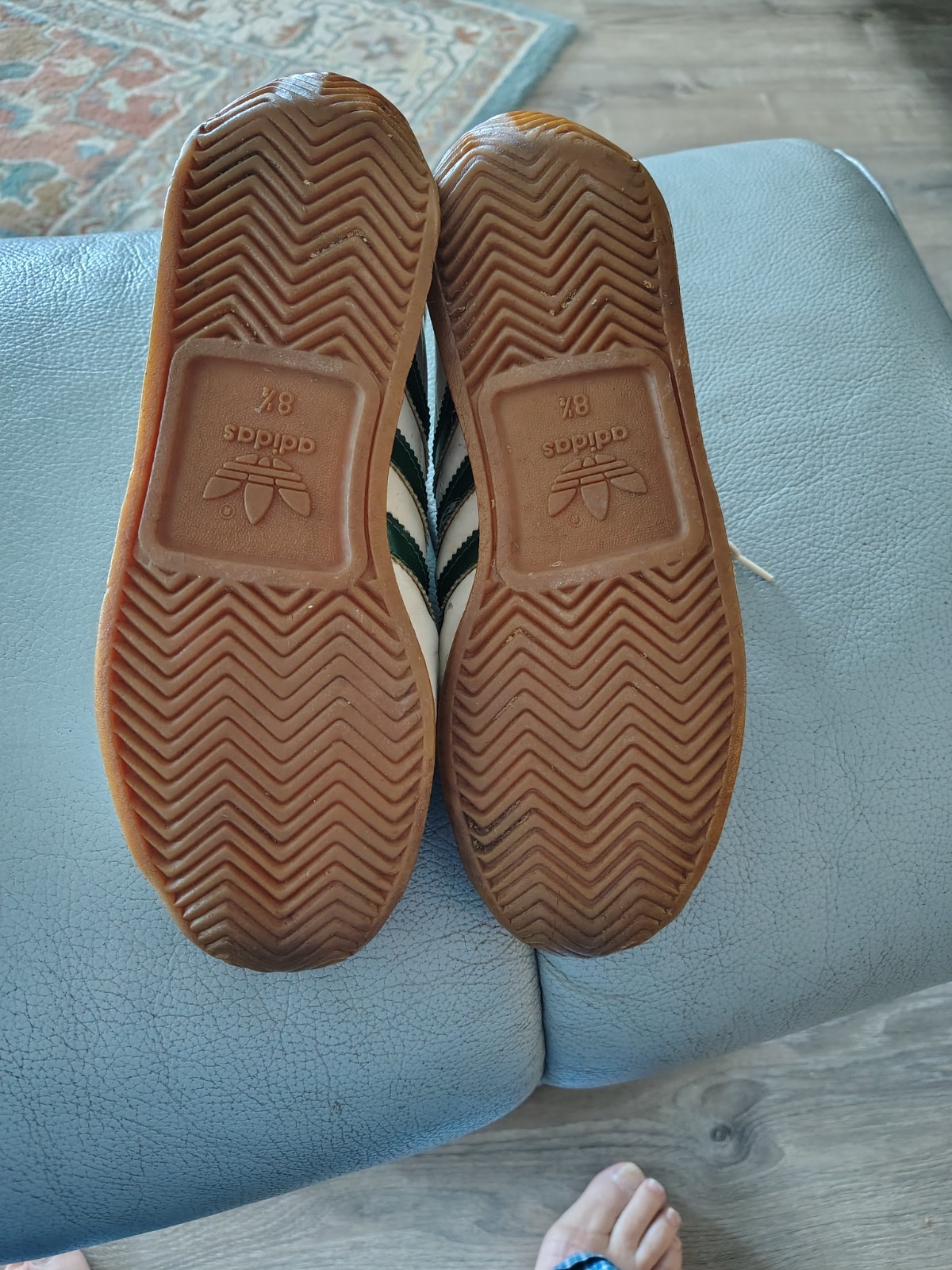 vintage 70s Adidas cross country running shoes size 8.5