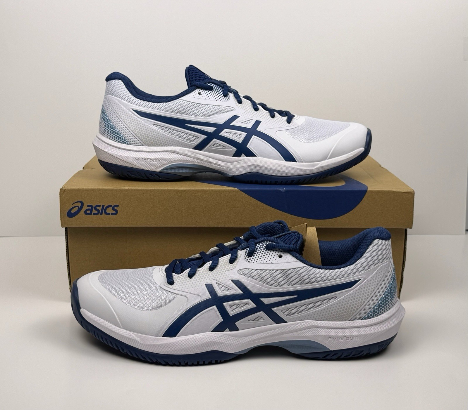 ASICS Game FF Pickleball Men’s Size 11 White/Twilight Blue 1041A488-101