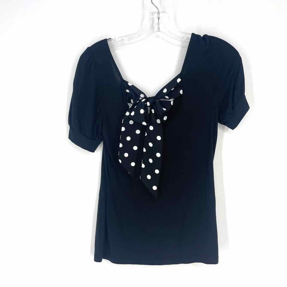 Size P XXS LOFT Black White Casual Top