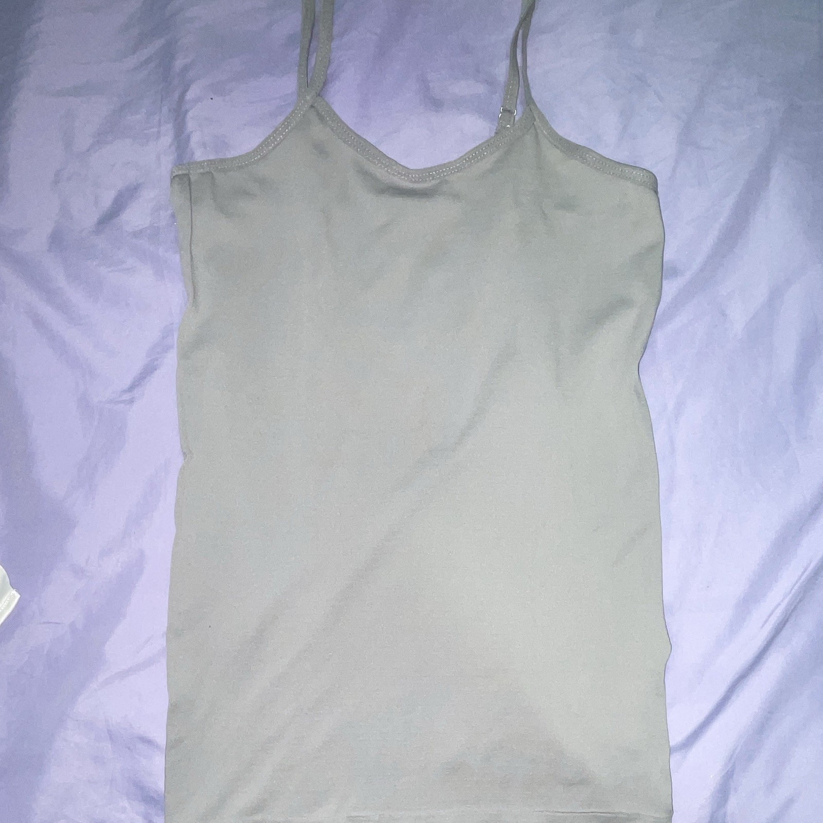 BUZZ Women’s Gray Solid Camisole One Size Polyester/Spandex Hand Wash Only