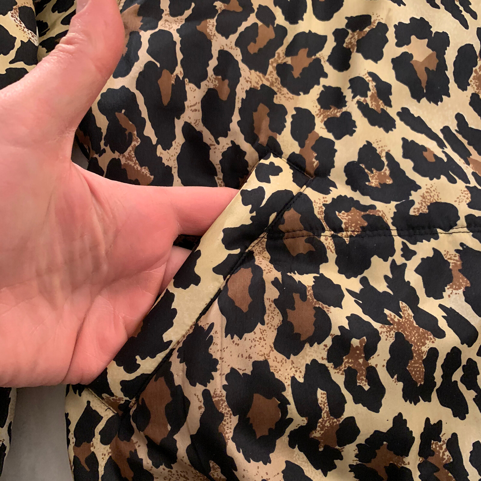 Womens Jacket Silk Leopard Print Vintage Medium 1010 Design IOIO 90s GUC 👀🔥