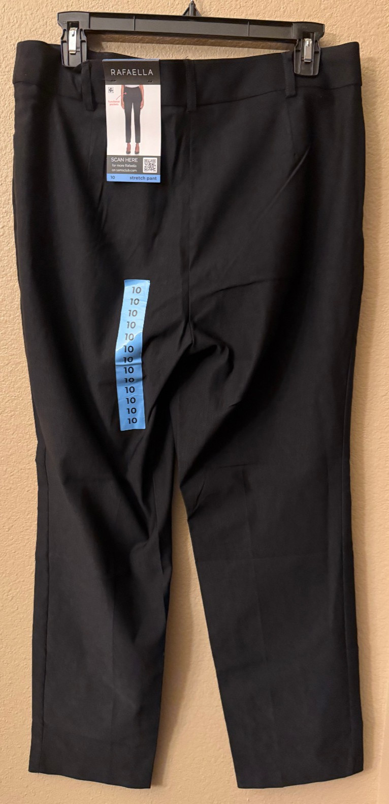 NWT Women’s Rafaella Black Stretch Pants – Size 10