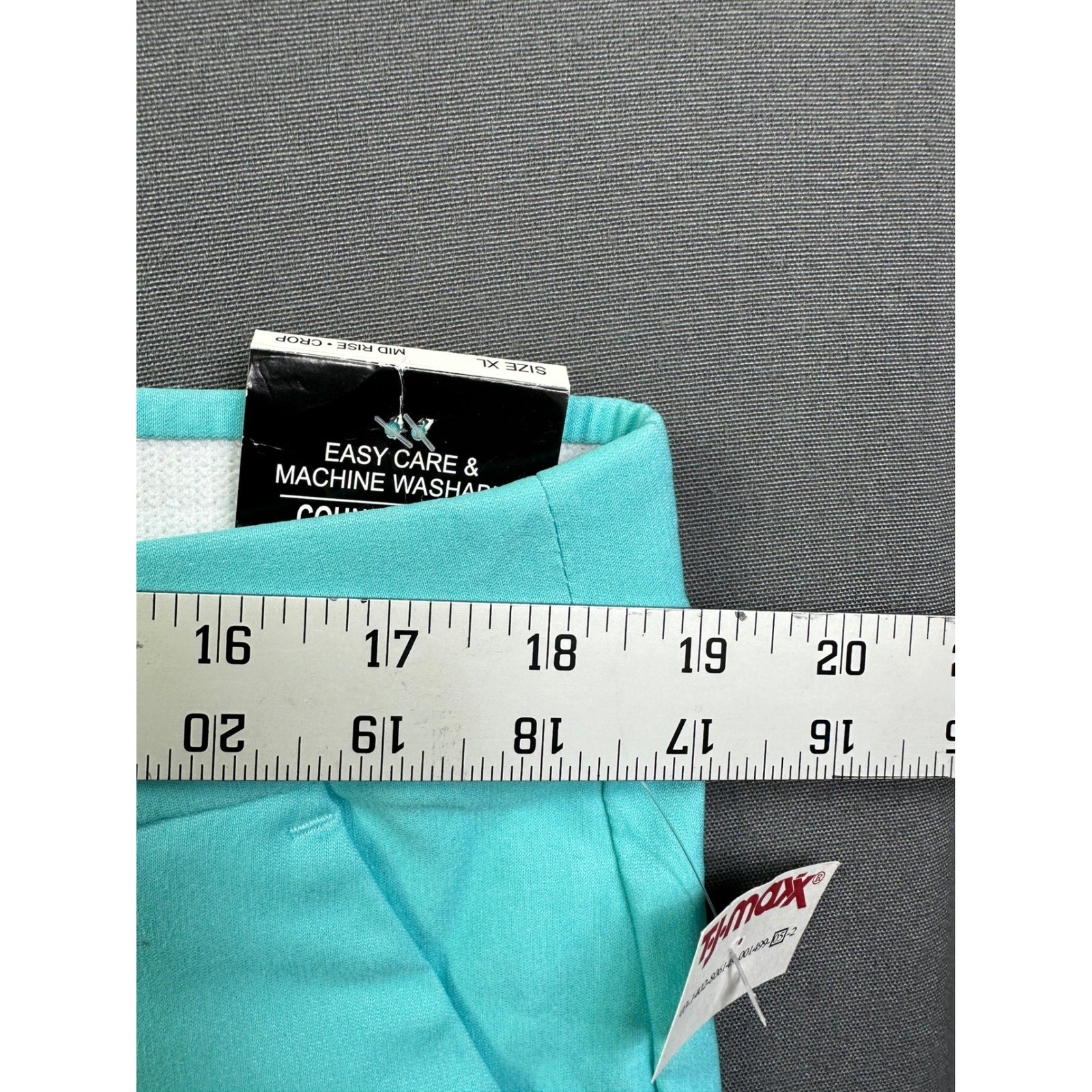 Counterparts Luxe Stretch Mid Rise Crop Pants Angel Blue Teal Turquoise XL New