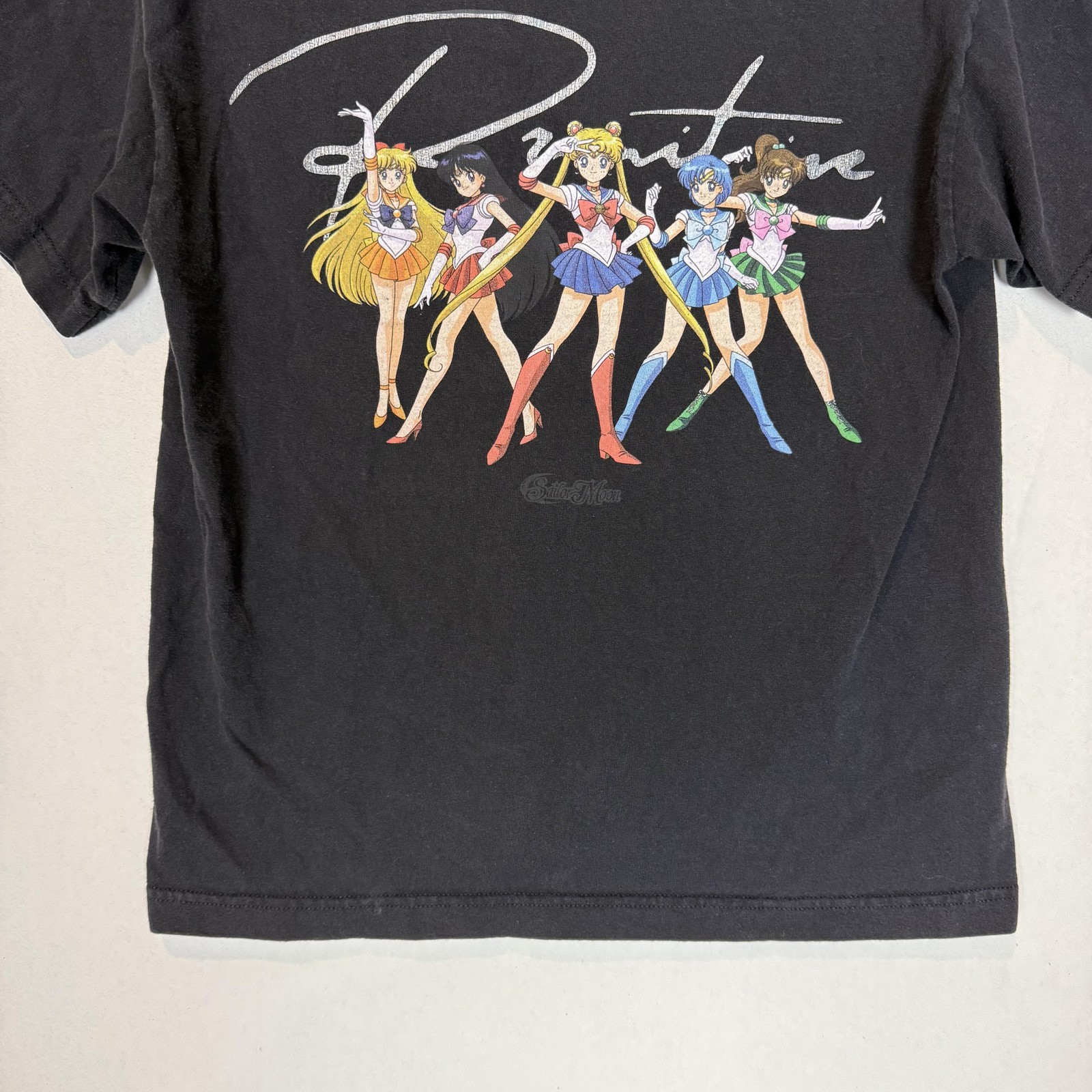 Primitive Shirt Mens Medium Black Sailor Moon Graphic Anime Tee Skateboarding