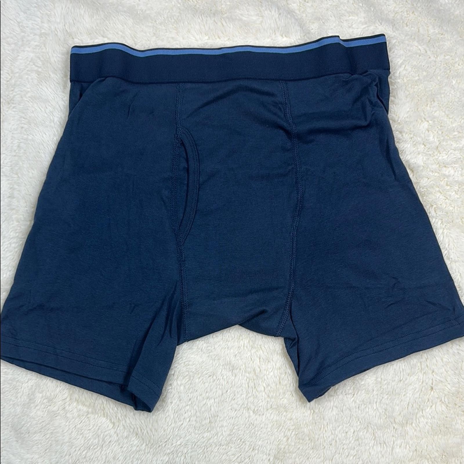 Kirkland Signature Men’s Blue Boxer Briefs Medium Premium Stretch Underwear