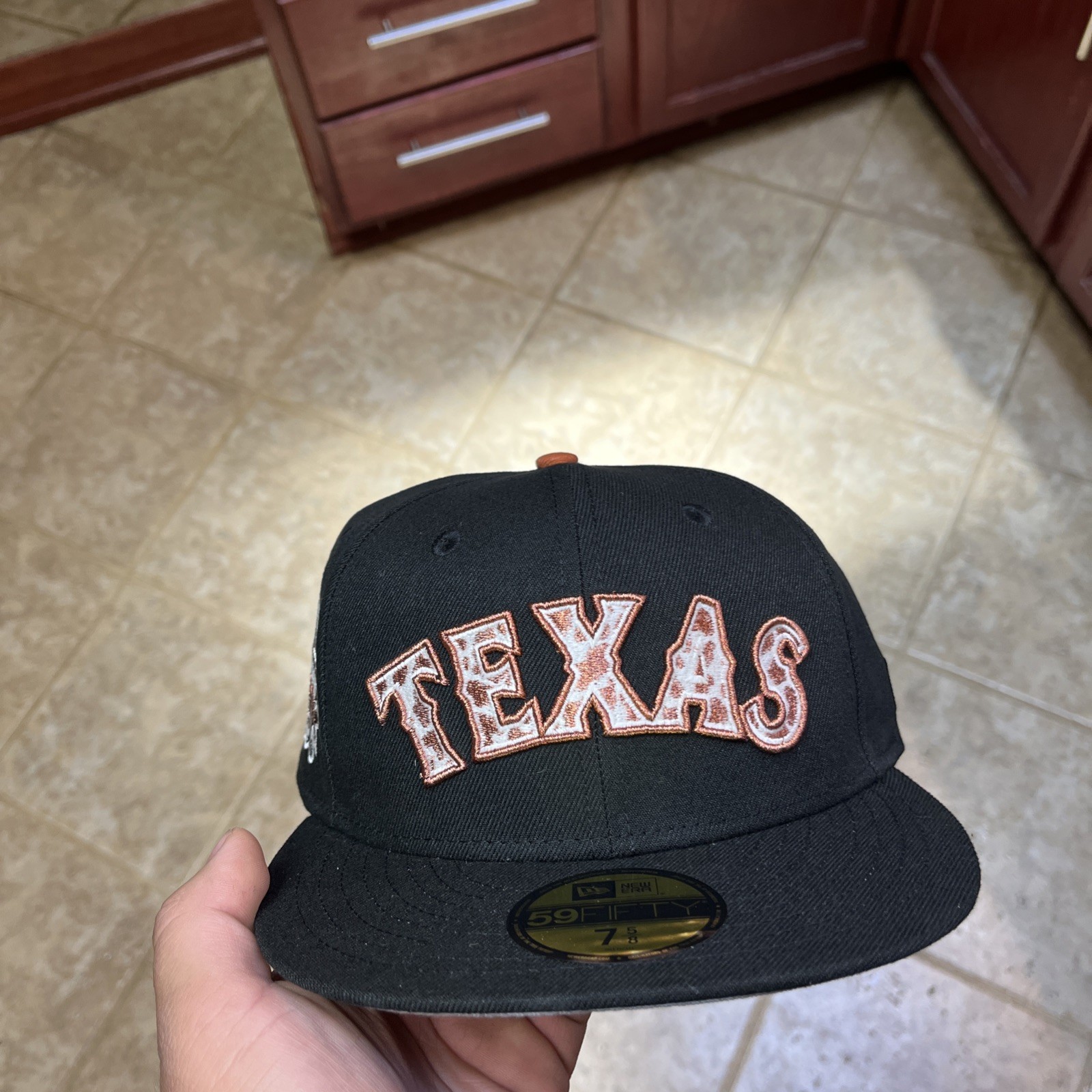New Era x Prociety Texas Rangers CATTLE RANCH COW BEVO 59Fifty Size 7 5/8