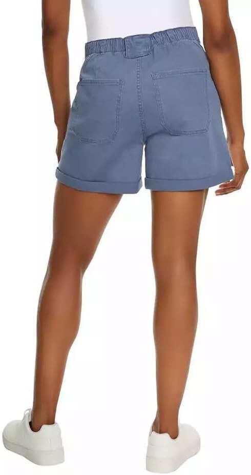 GLORIA VANDERBILT BLUE WOMENS SMALL UTILITY SHORTS