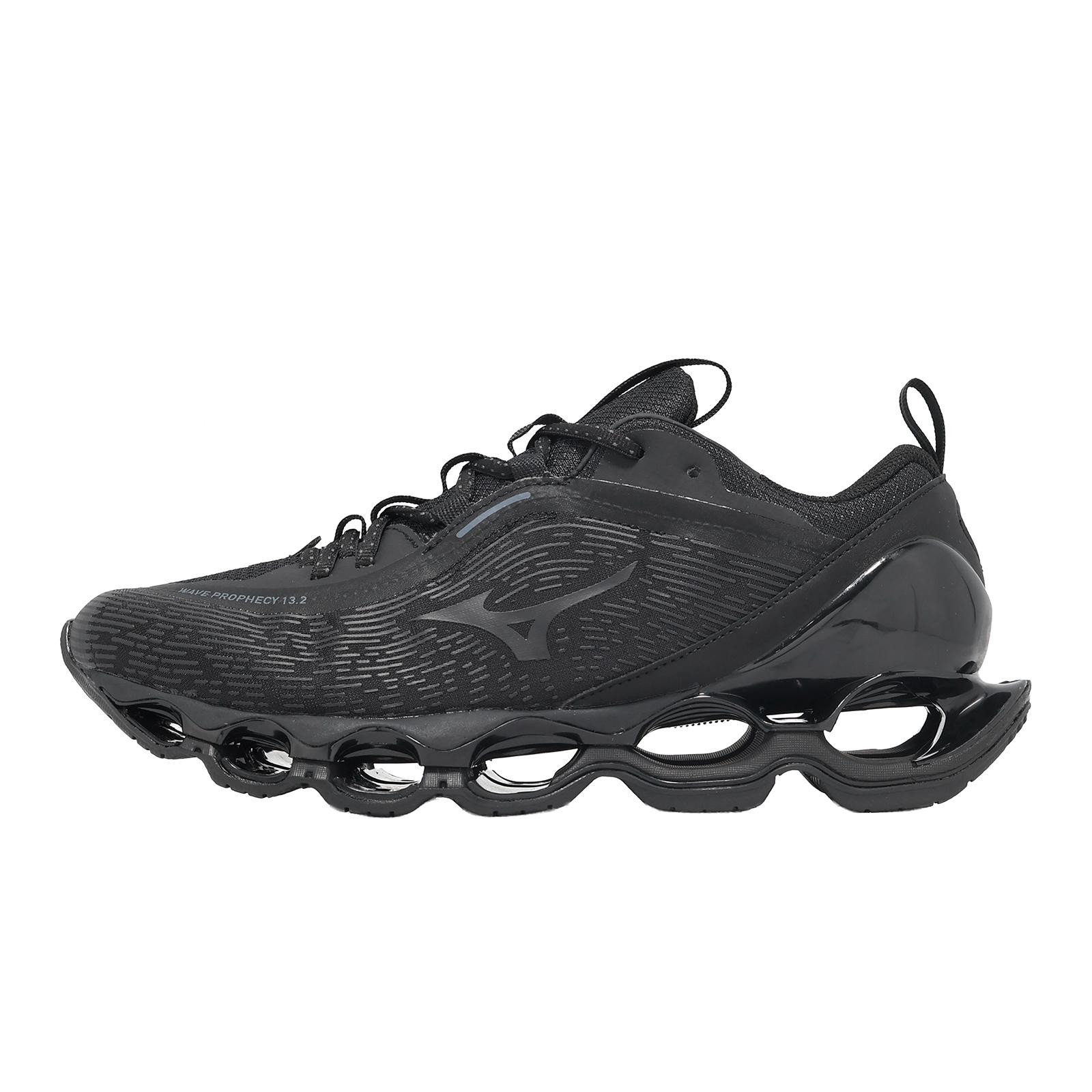 Mizuno Wave Prophecy 13.2 Black Blue Men Casual Shoes Sneakers D1GA2605-02