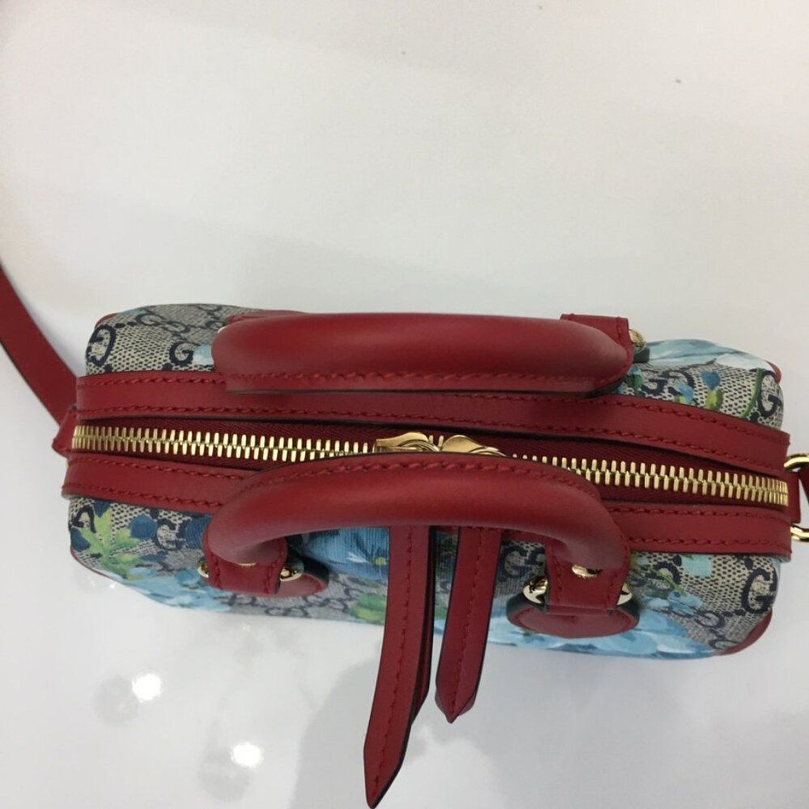 GUCCI-Mini GG Supreme Blooms Print Bag Crossbody NWT 100% Authentic