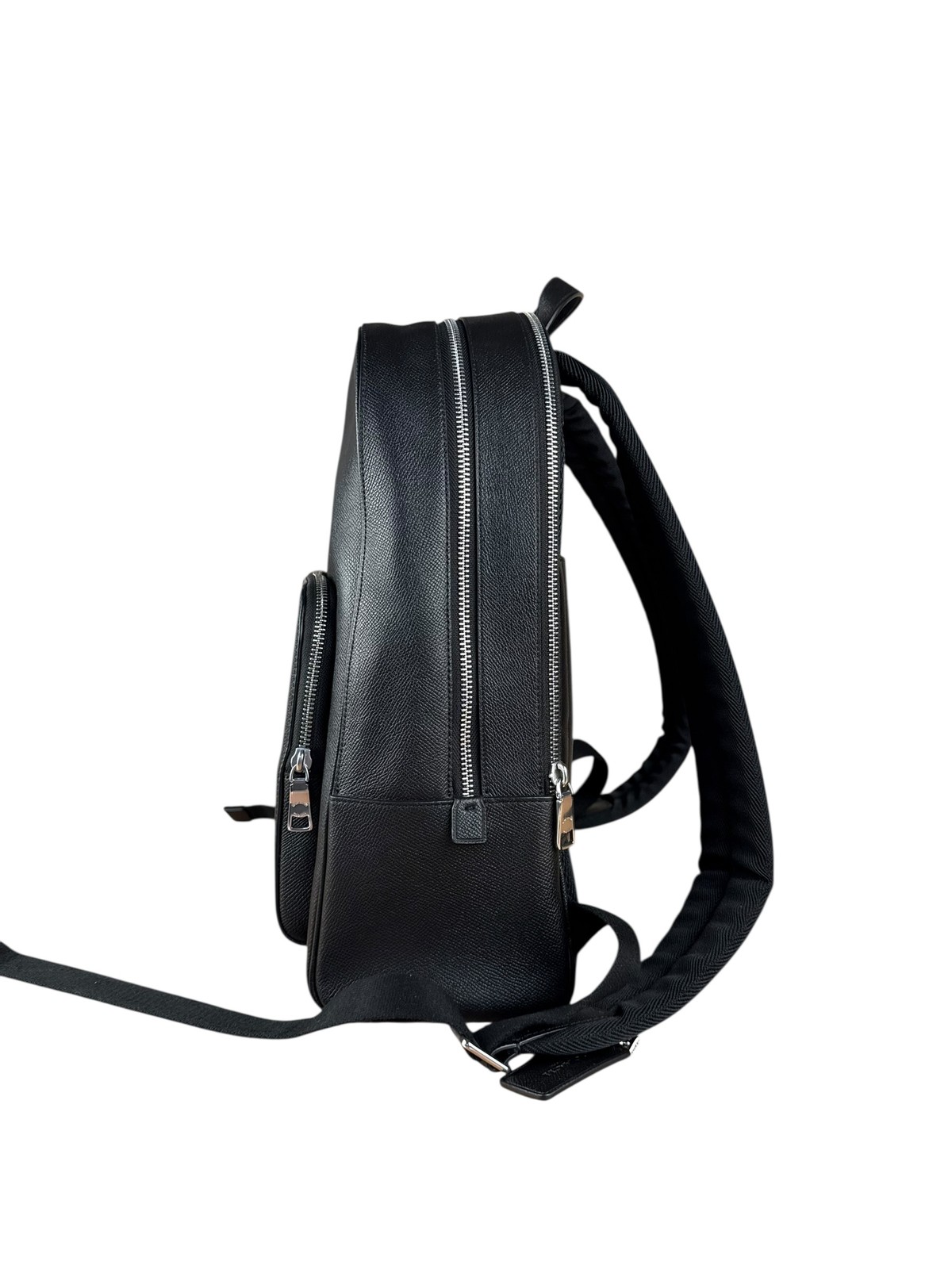 Size OS – Coach Black Crossgrain Leather Wade Backpack . Pre-Owned