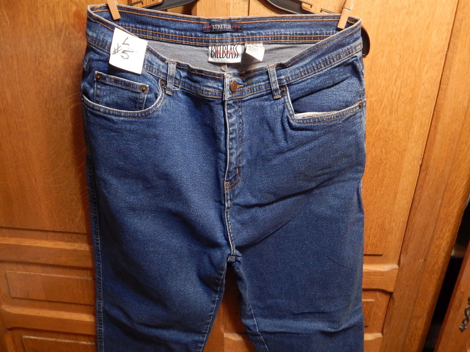Ladies Bill Blass Stretch 98%Cotton 2% Lycra Denim Blue Jeans Sz 14 #L5