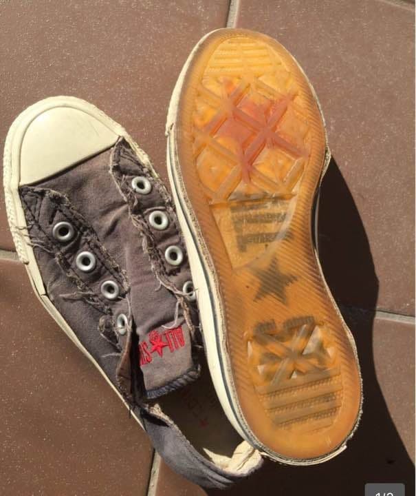 JOHN VARVATOS x CONVERSE Navy Slip-On Sneakers 22.5cm Used