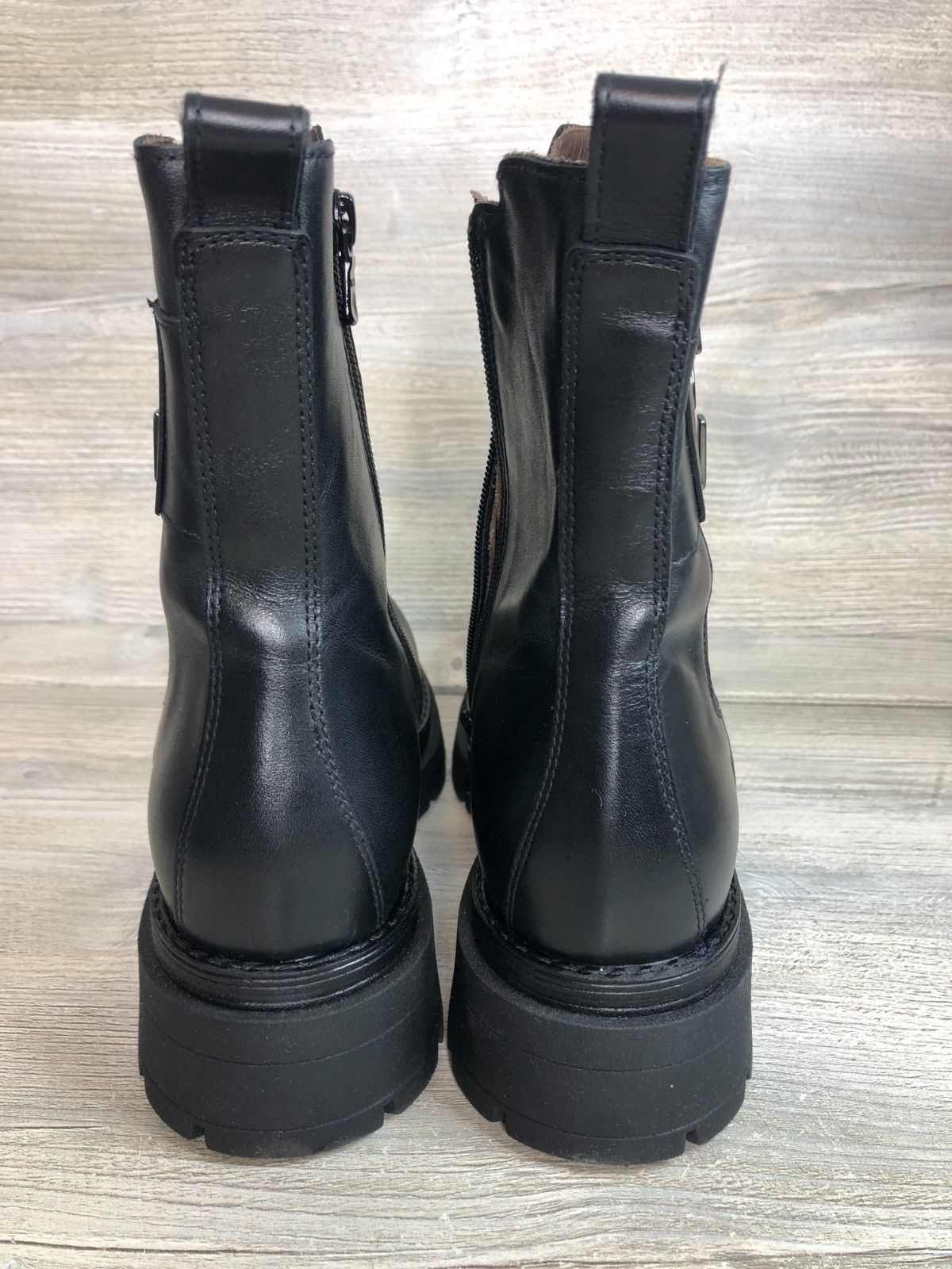 NERO GIARDINI Italian Leather Women Chelsea boots Black Color Sz 39 EU