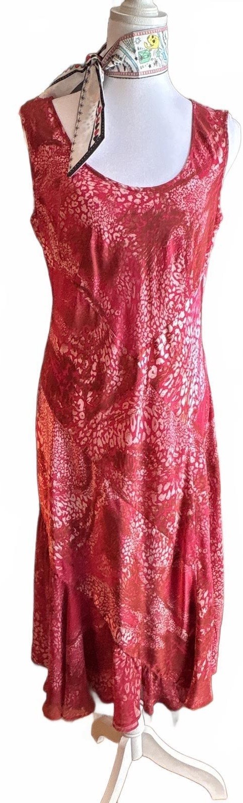 oonagh by Nanette Lepore Red Silk Dress M