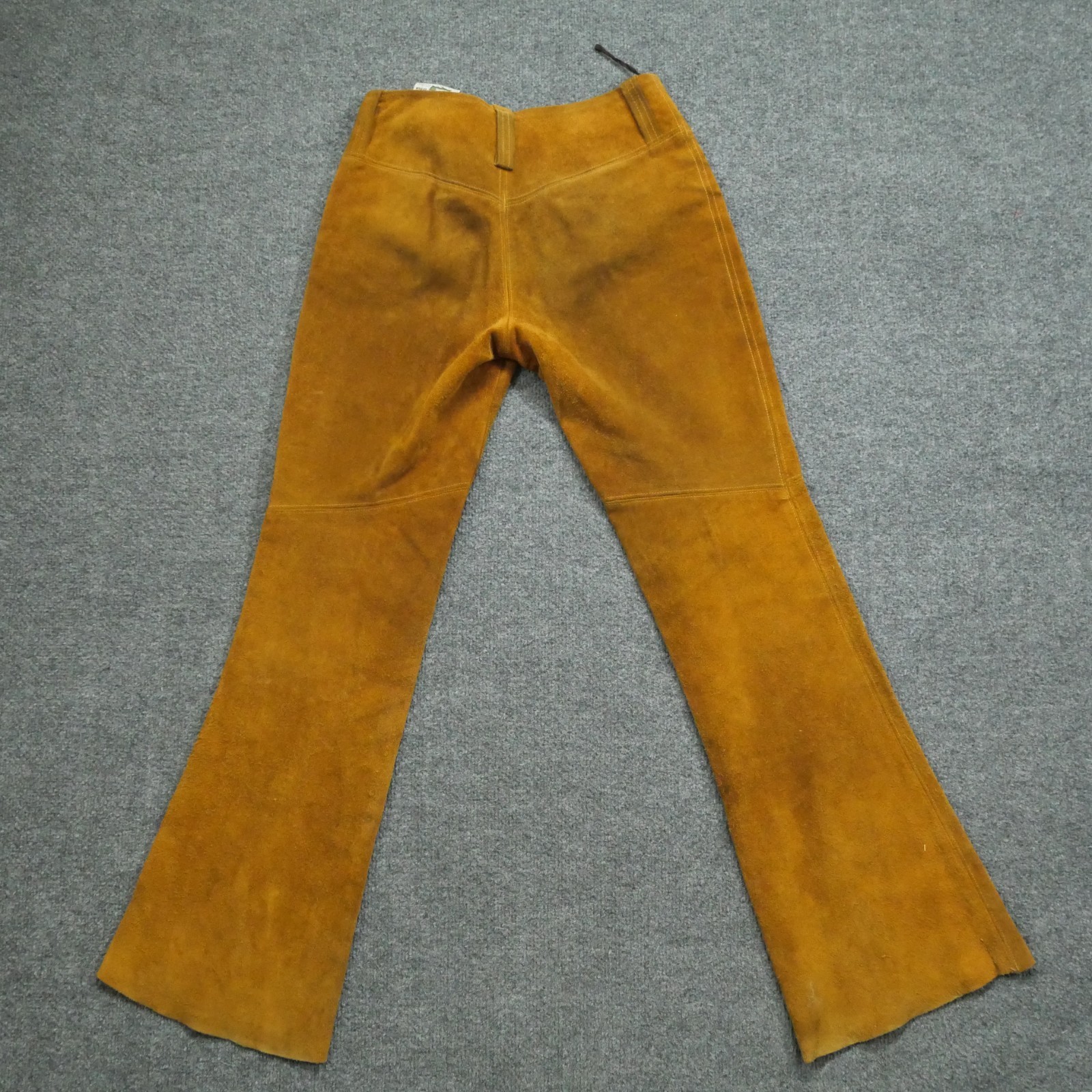 Vintage Jorgens Leather Design Pants Womens 7 8 30×30 Brown Suede Western 60s