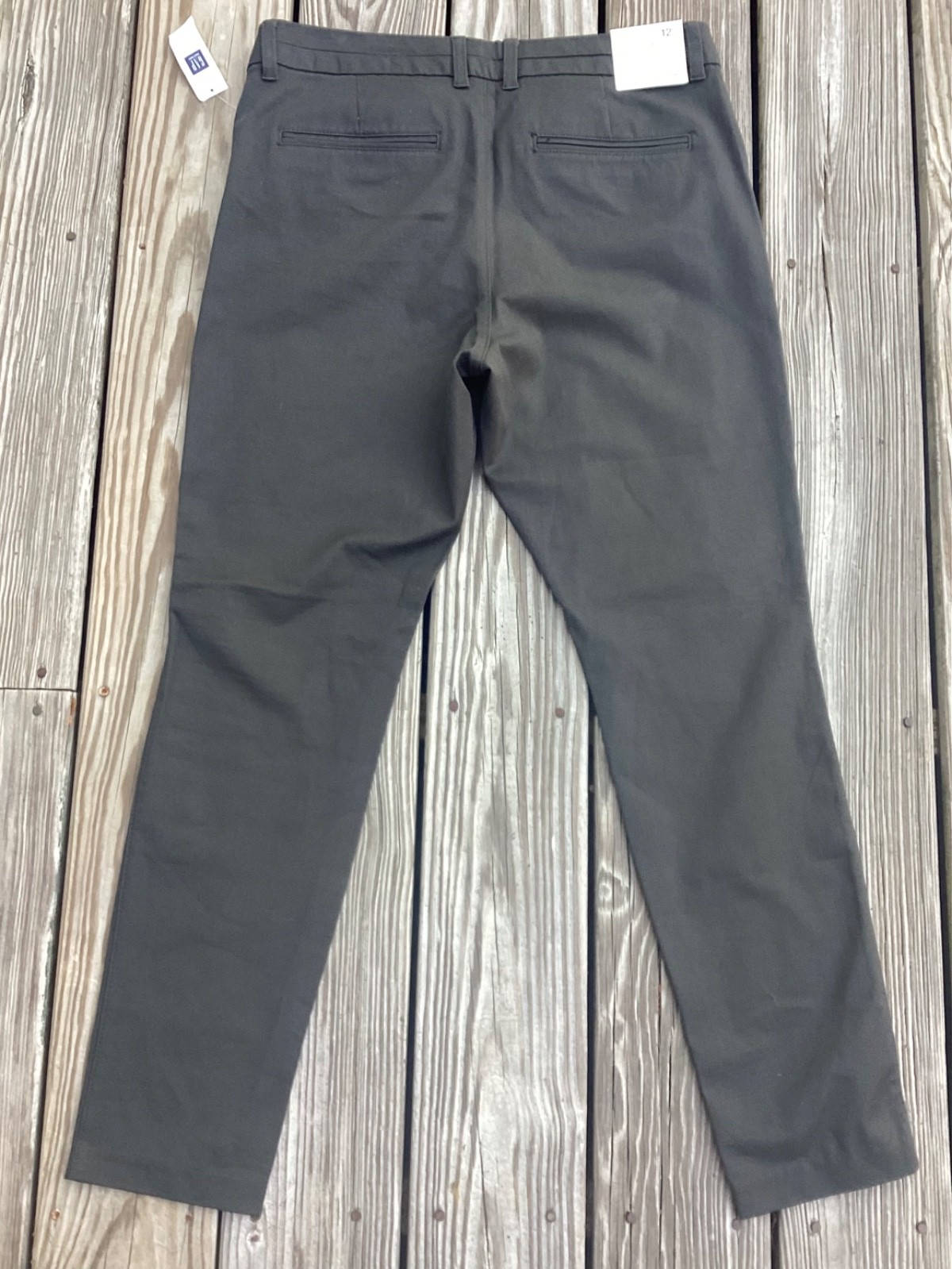 Gap Slim City Dark Gray Pants, 12, NWT, msrp $49.99 *SALE*