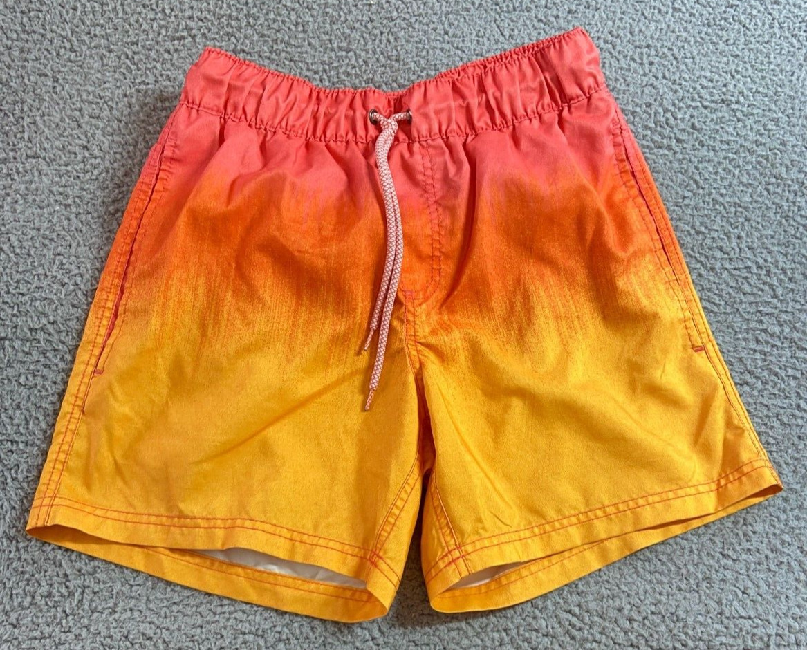 U.S. Apparel Men’s Multicolor Ombre Drawstring Lined Swim Trunks Size S