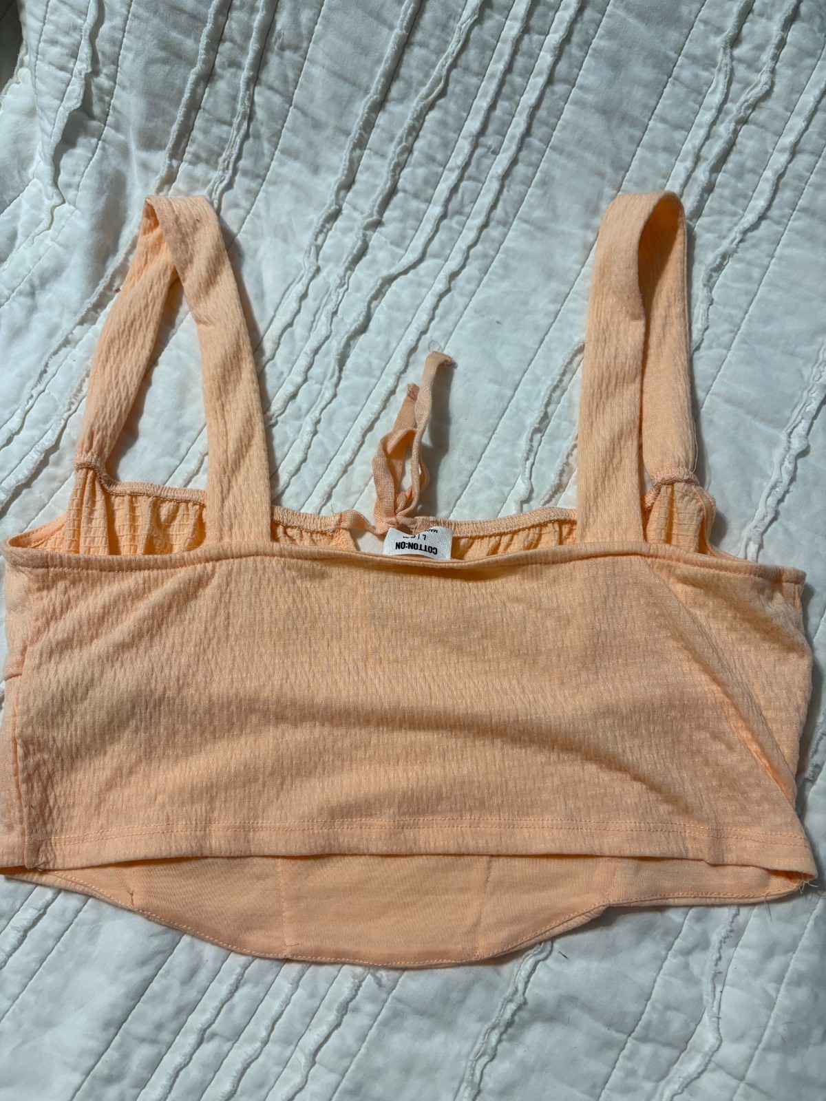 Cotton On Orange Crop Top Large