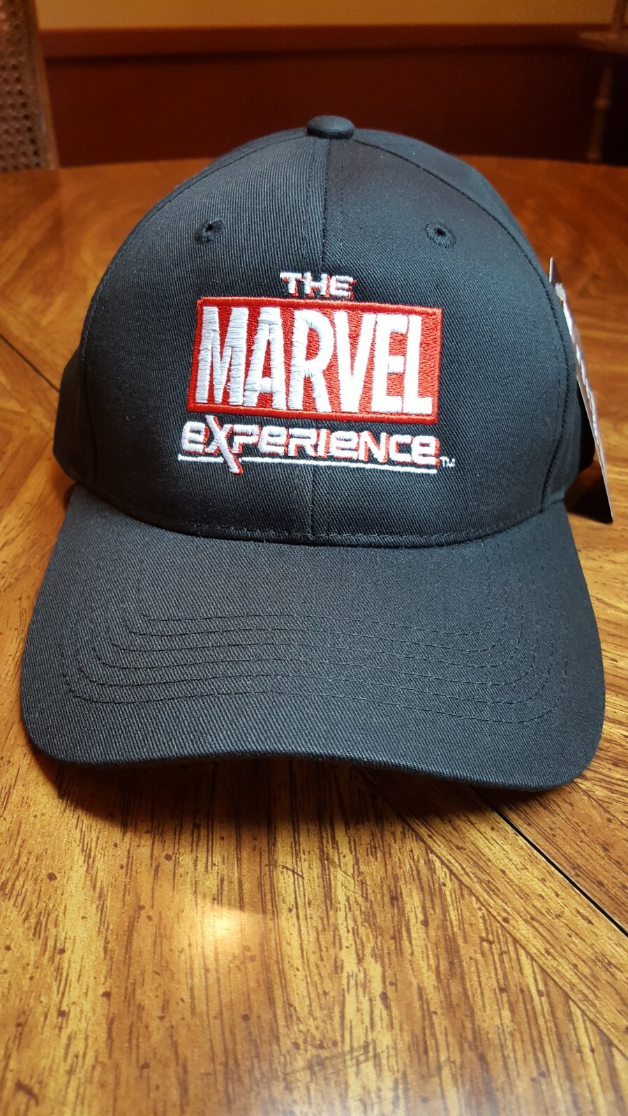 MARVEL LOGO CAP – Black Adjustable Size Hat -The Experience Convention Comic Con