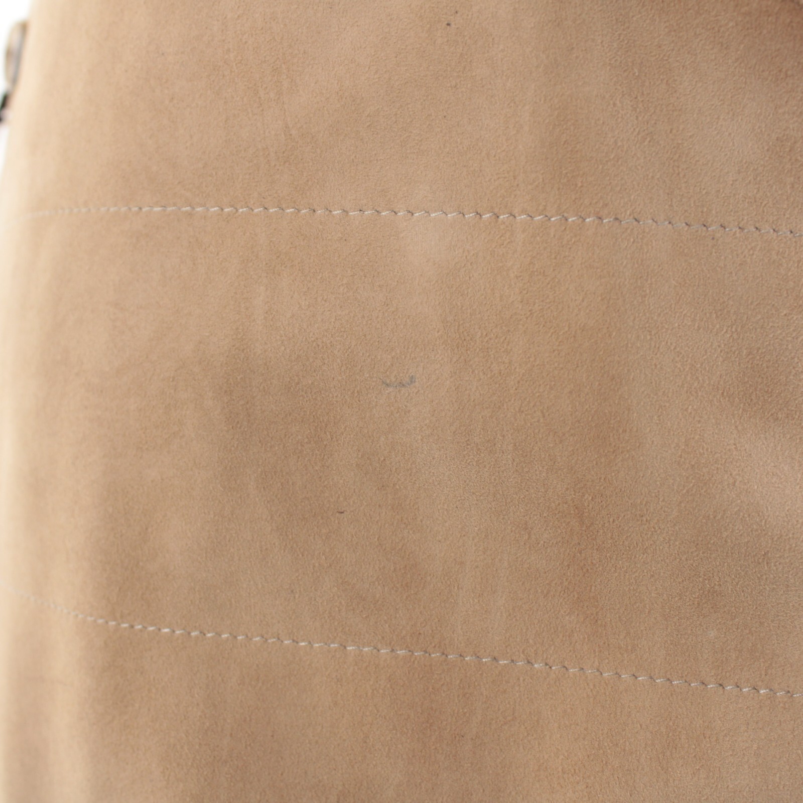 Rifugio NWD Vest / Bodywarmer Size 48 (Small US) In Solid Tan Suede Handmade
