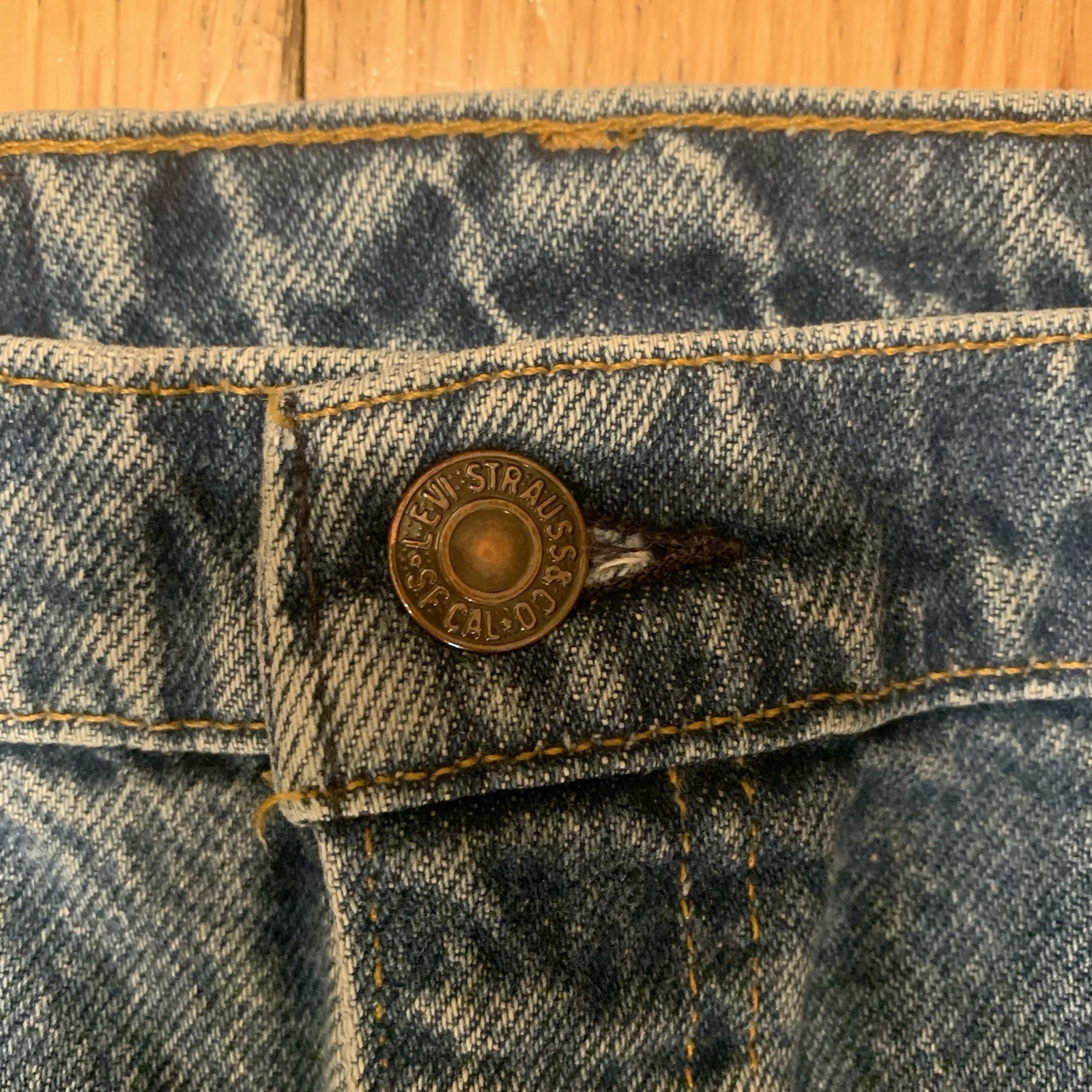 Vtg Levis Orange Tab 505 Men’s 36×30 Regular Fit Blue Jeans Made In USA