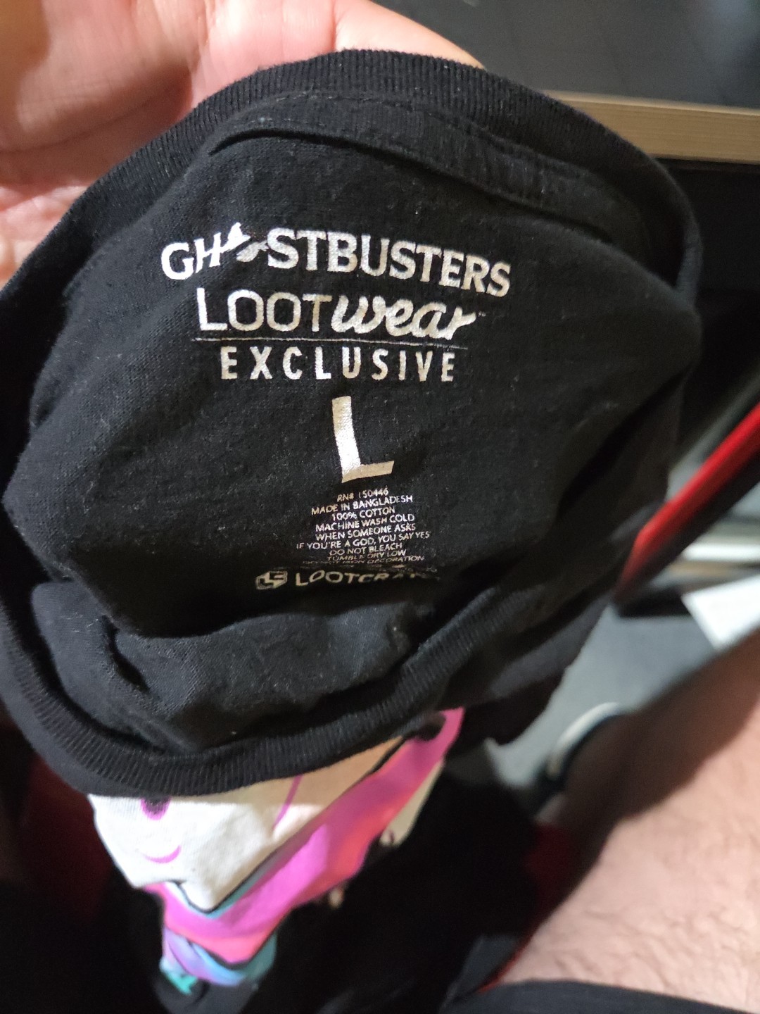 Ghostbusters Loot crate T-shirt Neon Colors Logo Limited Edition Tee Movie Shirt