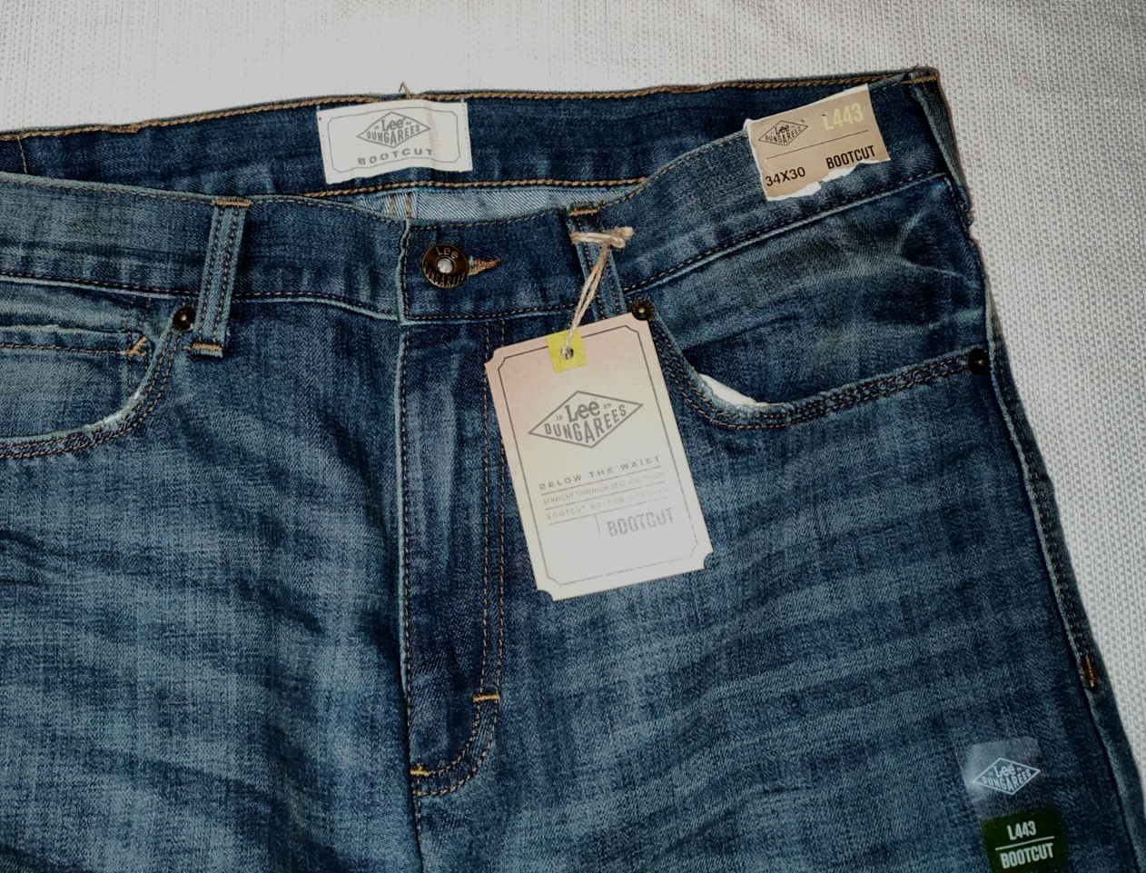 NEW Lee Dungarees L443 Boot Cut Cotton Poly Blend Jeans 34X30 NEW!