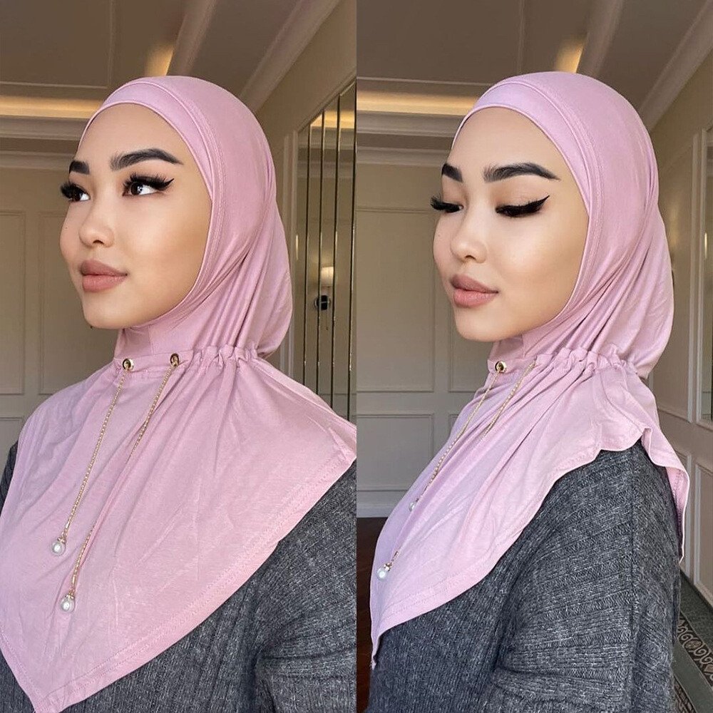 Instant Hijab Scarf Amira Turban Head Cover Wrap Islamic Women Headscarf Shawls