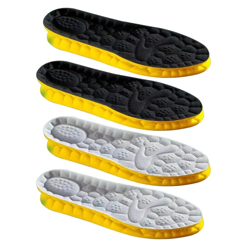 4D Sport Insole Super Soft Shoes Sole Pads for Feet Shock Absorption Baskets Sho