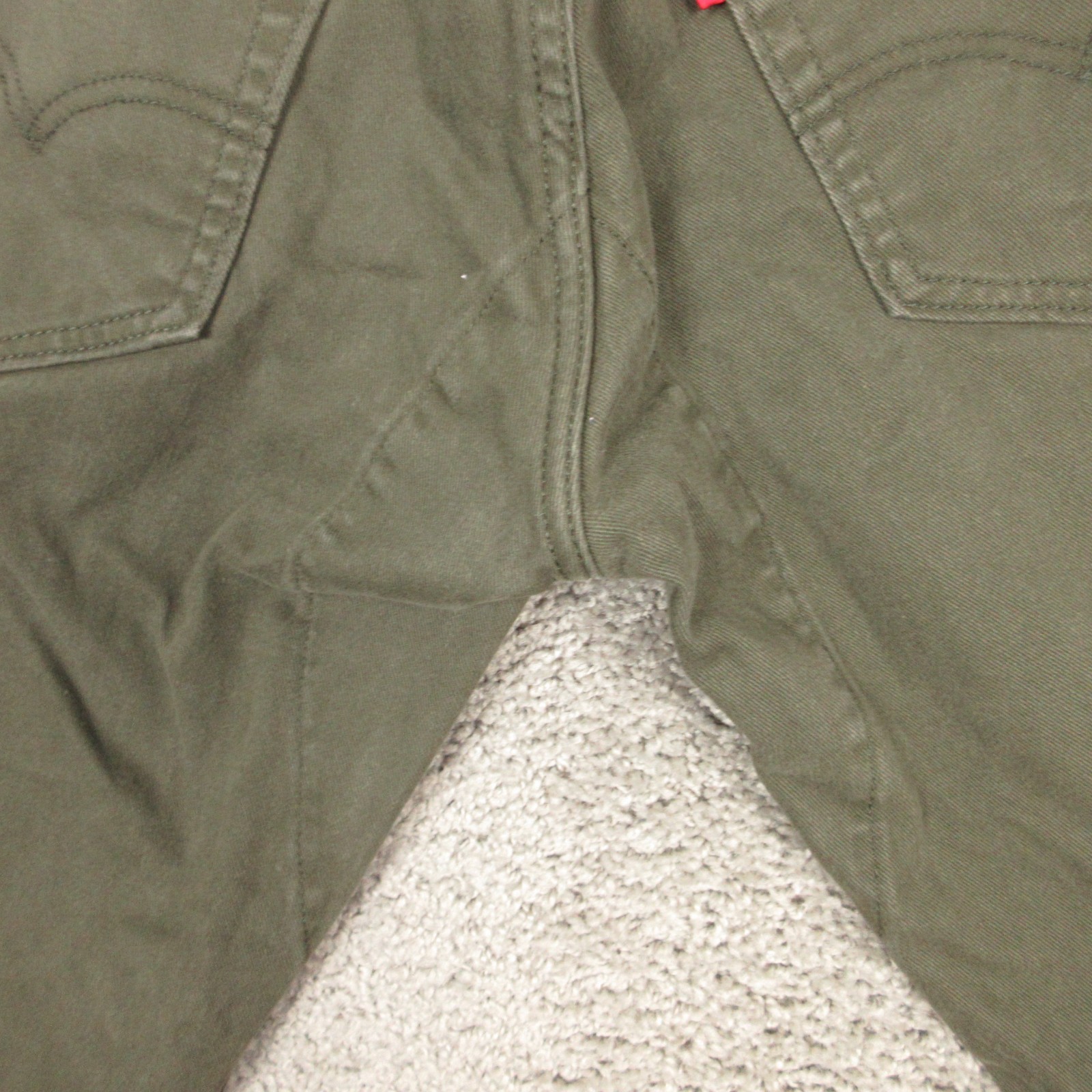 Levis Jeans Mens 32×32 Green Commuter 511 Slim Straight Selvedge Denim Pants