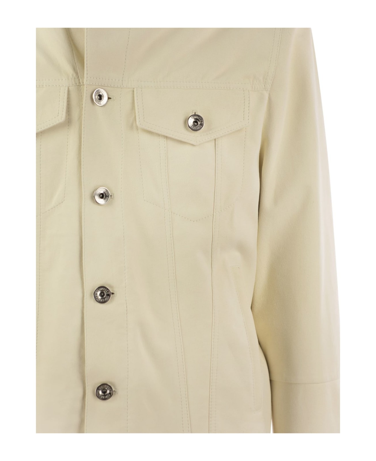 BRUNELLO CUCINELLI MEN’S CREAM TAILORED JACKET WITH POCKETS MSRP $8575