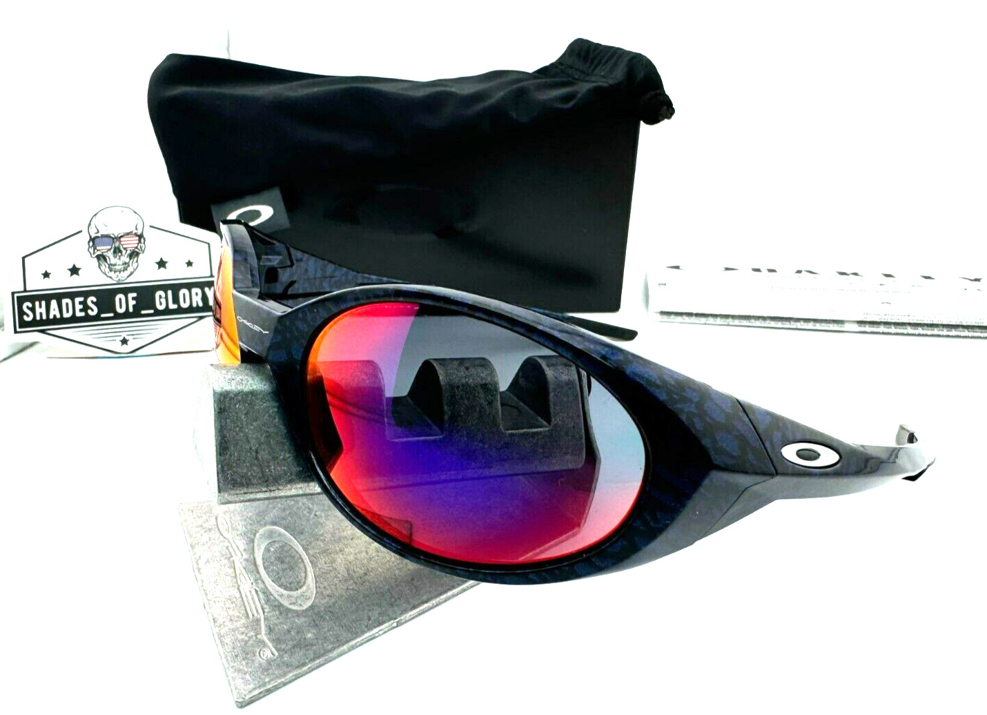 OAKLEY EYE JACKET REDUX PLANET X POSITIVE RED IRIDIUM SUNGLASSES OO9438-02 RARE
