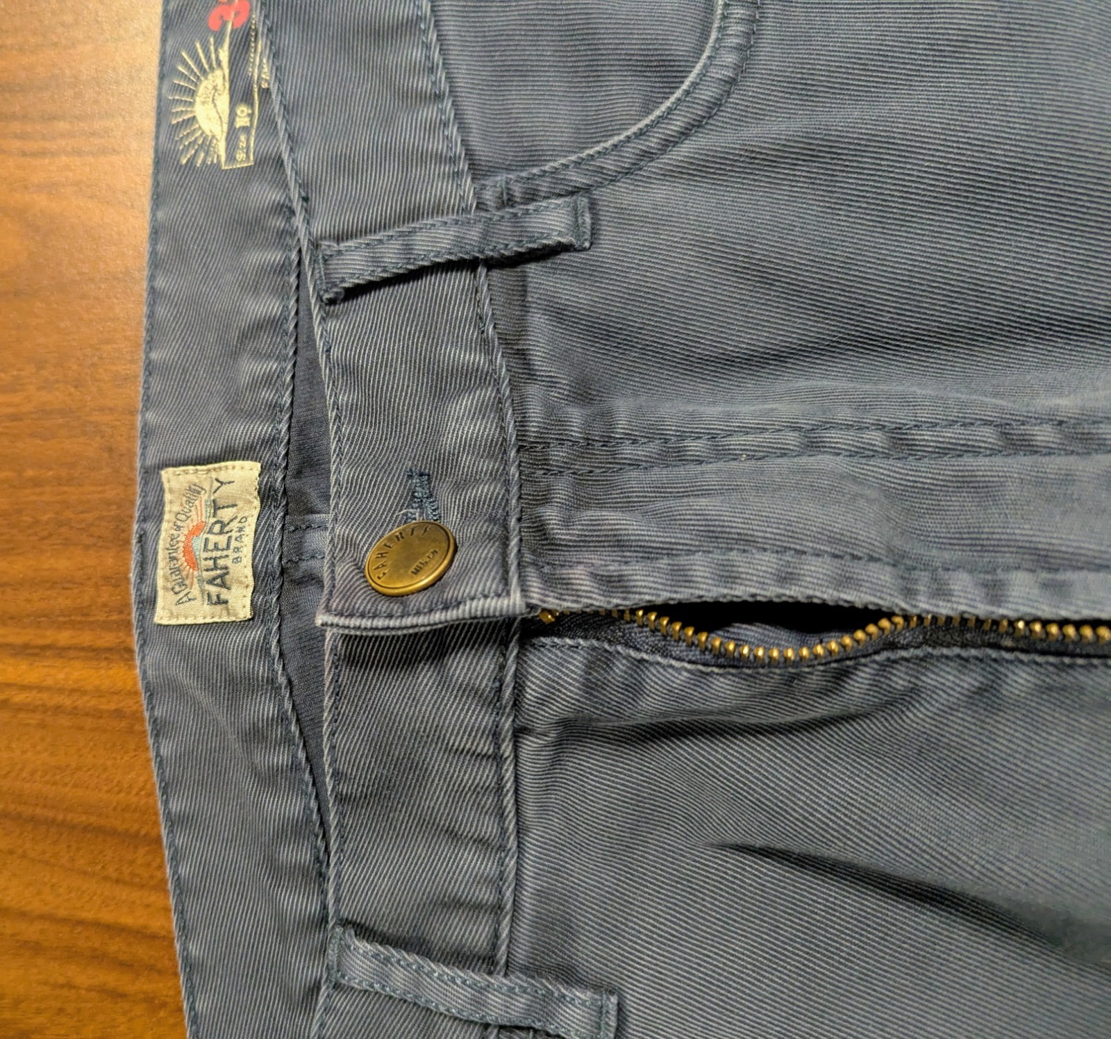 Faherty Comfort Twill Jeans Men’s Size 32 Blue Pants Adult Cotton MBC0001