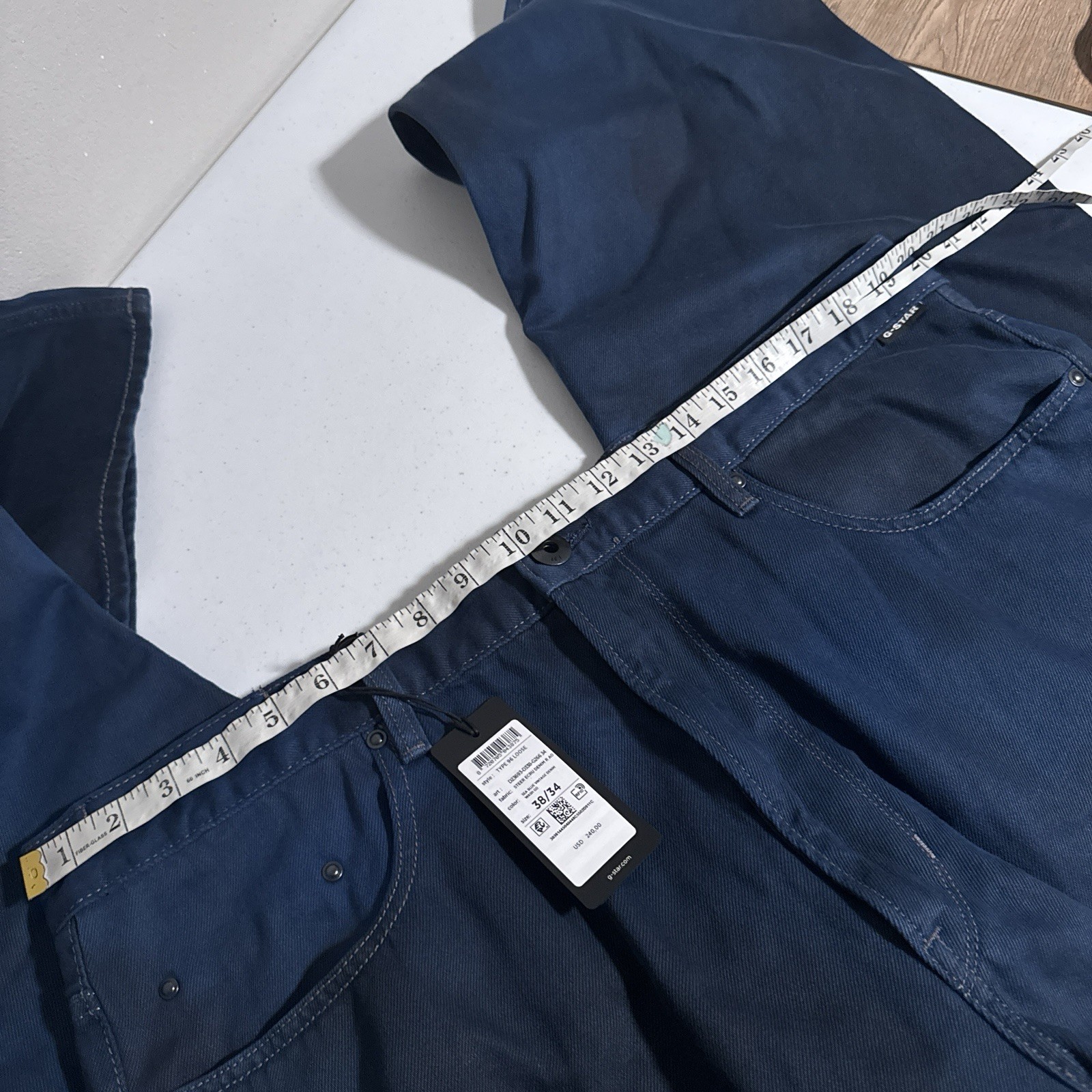 G-Star Raw Type 96 Loose Jeans Sea Blue Vintage Denim Men’s Size 38×34 NEW $240