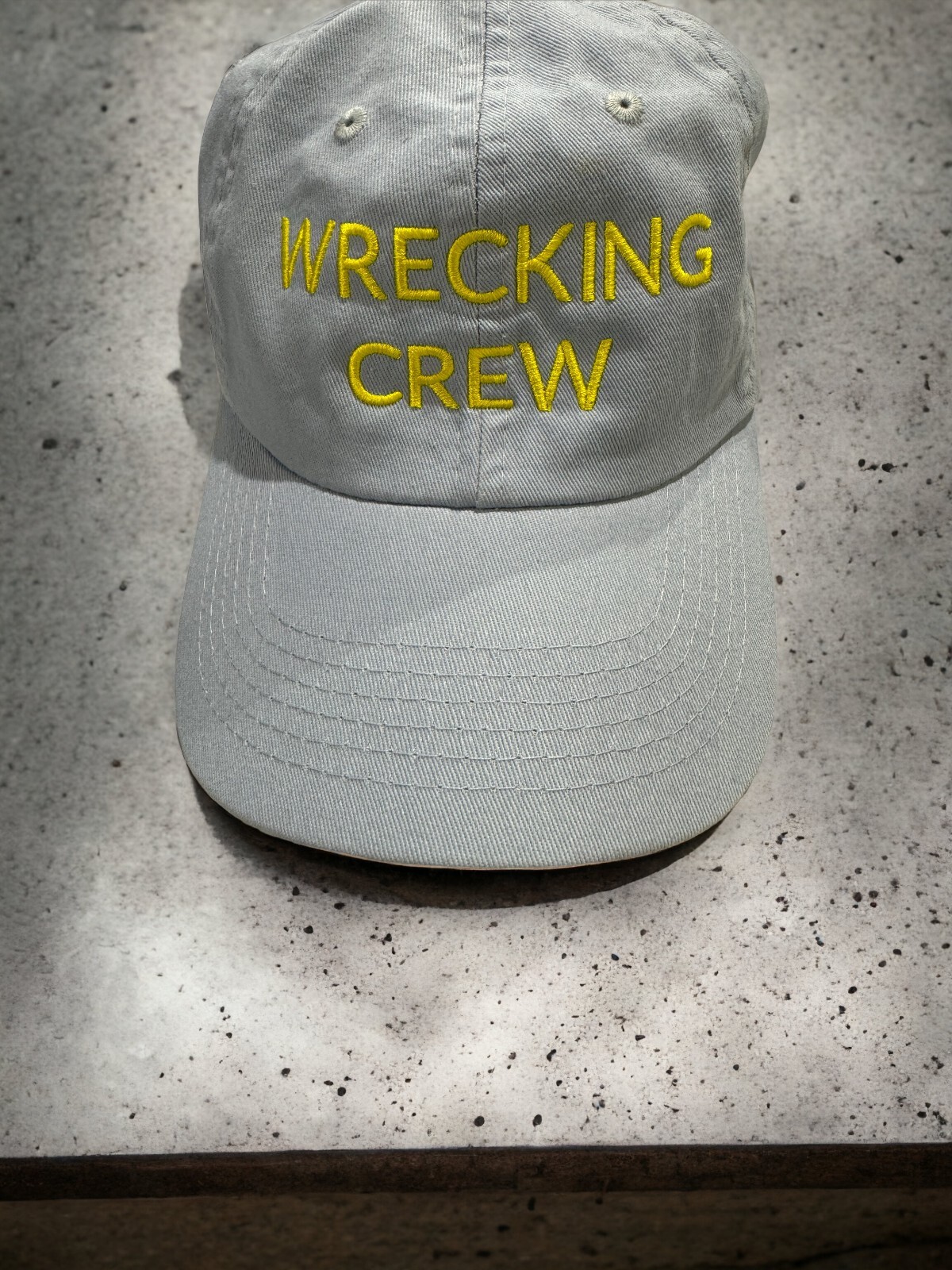 Ink Stitch Custom Logo Texts Stitching Logo Texts Cotton Bio-washed Dad Caps