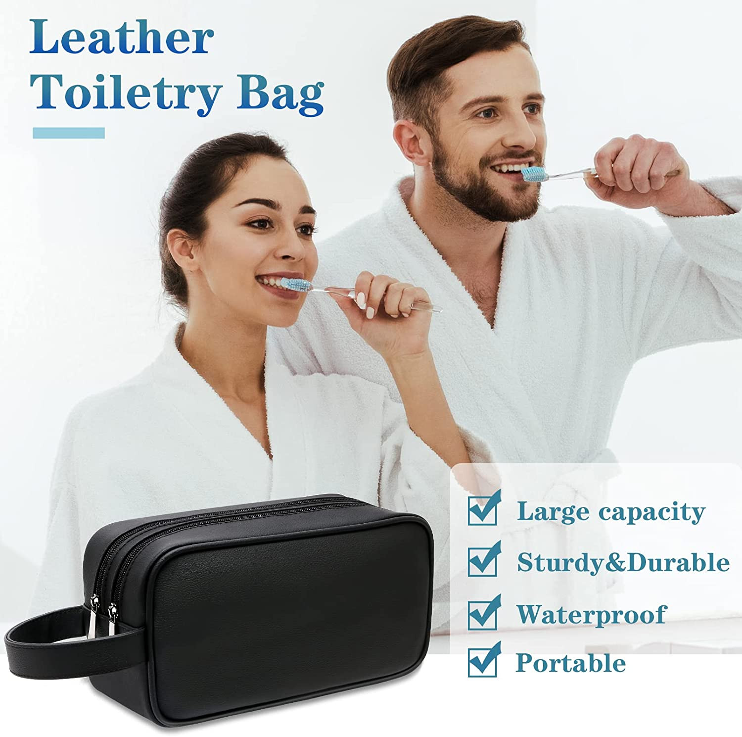 EnvÃ­o gratis Soft Pu Leather Zip Travel Neceser Para Hombre Ladies Supply To…