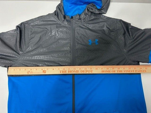 Under Armour Full Zip All Season Gear Loose Fit Workout Track Blue Gray Men’s XL
