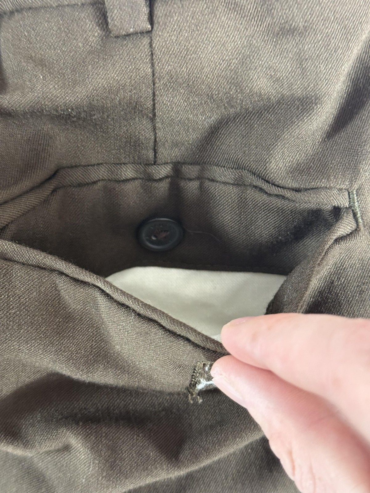 vtg Nautica 32×32 Brown Dress Suit Pants Pleated Cuffed 100% Wool Trouser