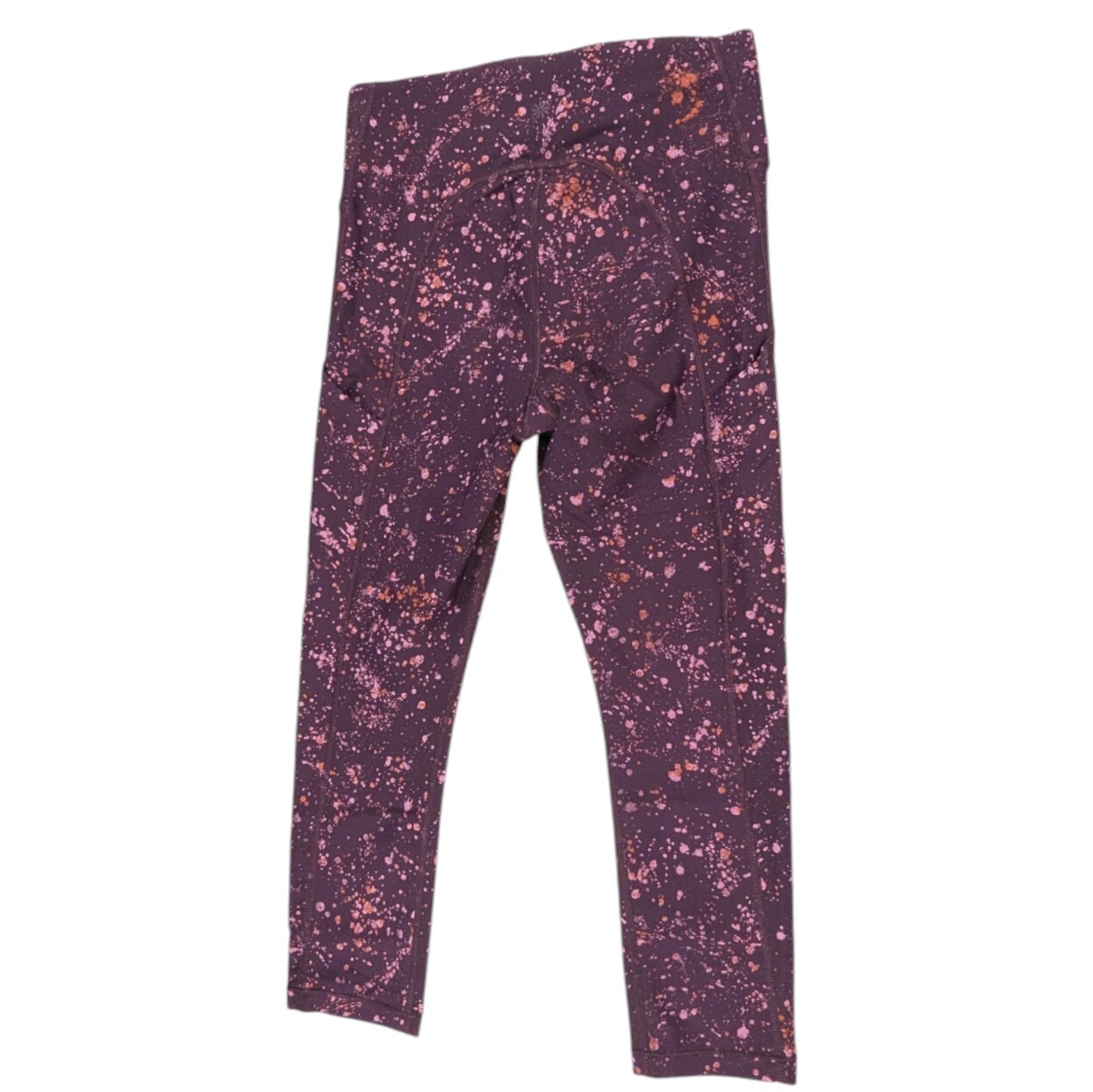 Athleta Ultimate Stash Pocket Splat Capri Tight Leggings Women’s S Small Maroon