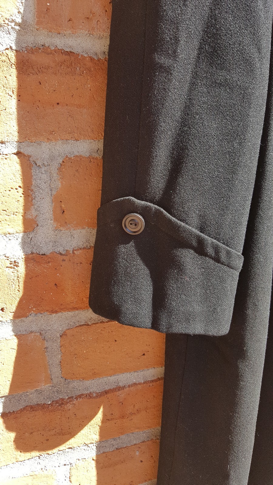 WARM 1940s Black Tightly Woven Wool Coat
