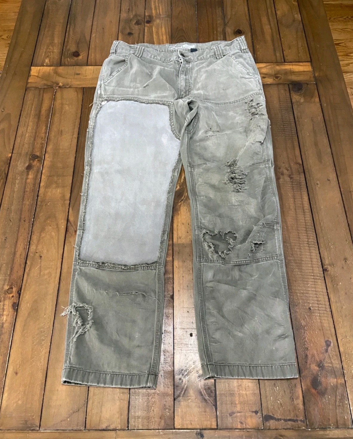 Carhartt 102802 217 Men’s 36×32 Tarmac Thrashed Suede Patch Double knee