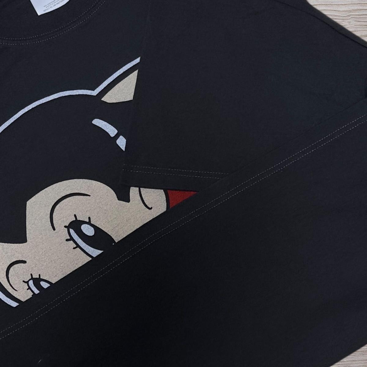Astro Boy Mighty Atom Graphic T-Shirt XL Hanes Black Rare Anime