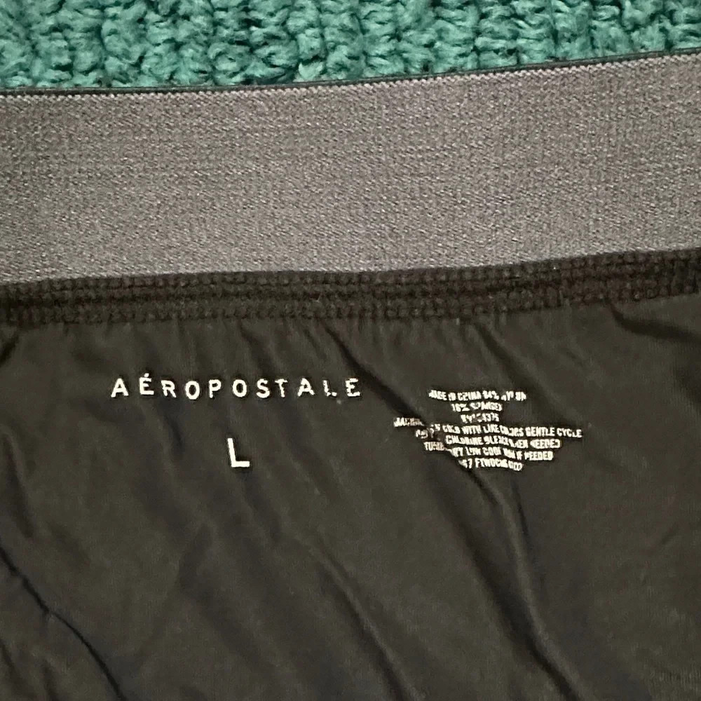 Aeropostale Men’s Black Boxer Briefs Size Large NWOT Microfiber
