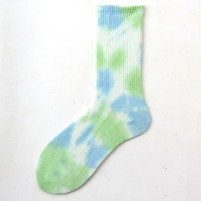 Unisex Tie-dye Cotton Blend Socks Hippie Skateboard Festival Casual Size 5-8 UK