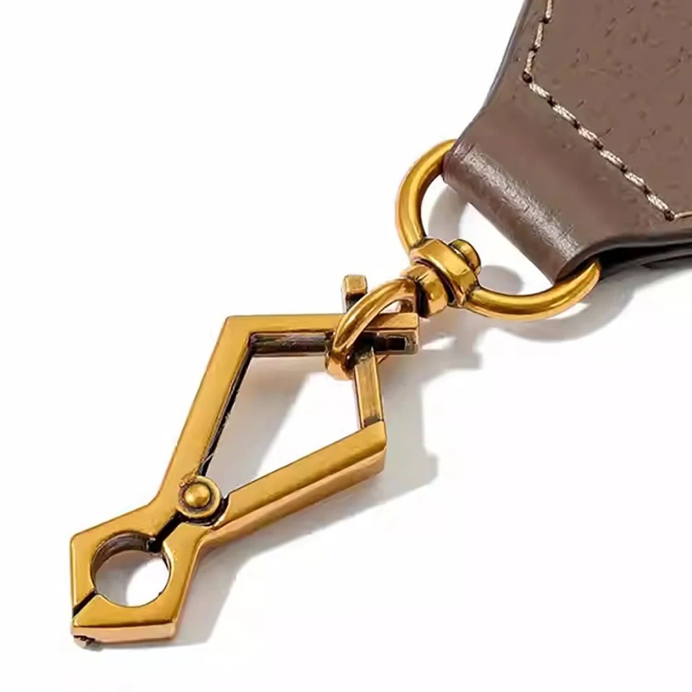 New Crossbody Shoulder Strap Gucci Replacement No Logo Green-Brown Web Leather